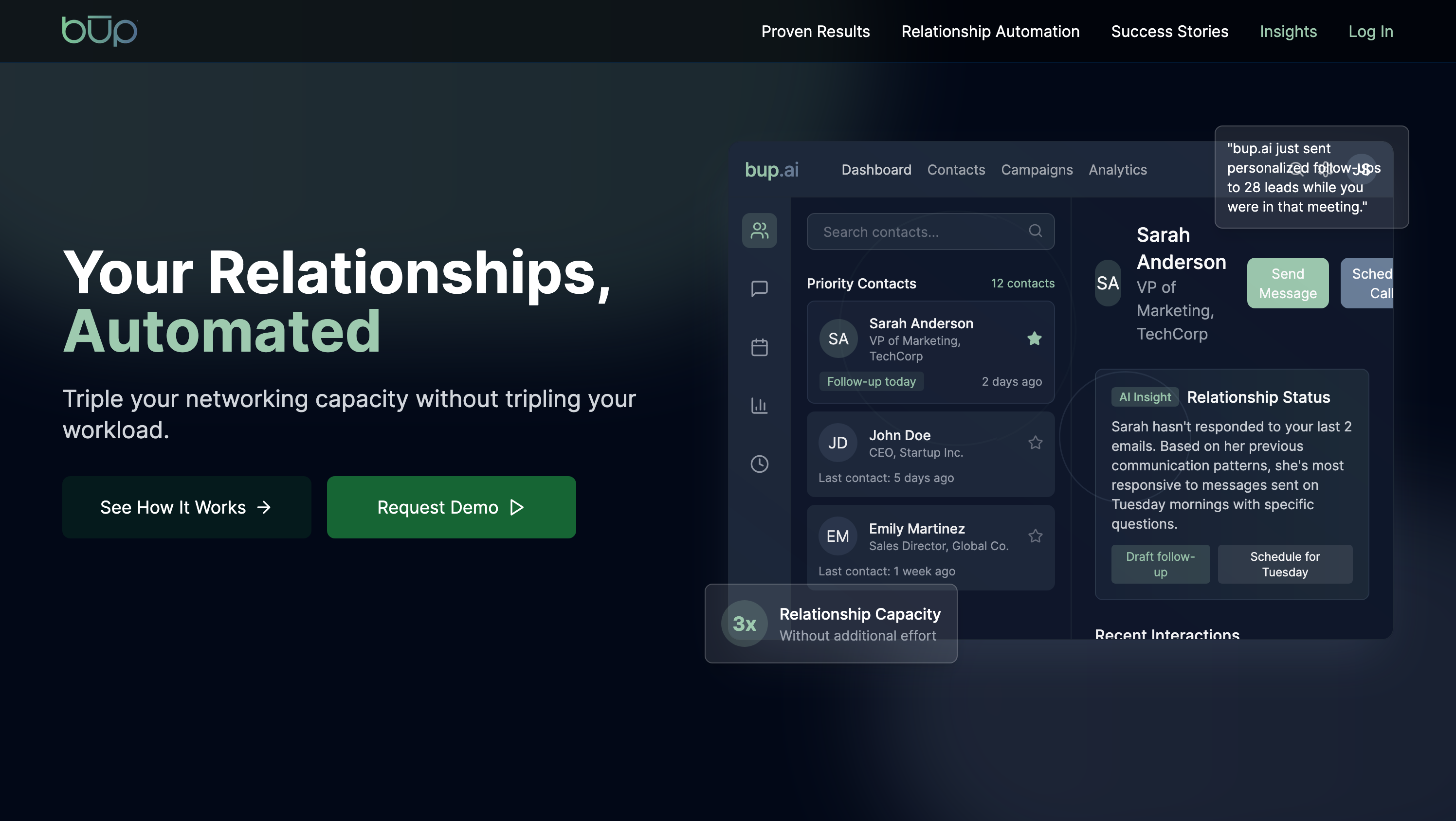 BŪP Connect website screenshot